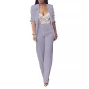 Cross-border European and American women's clothing 2024 Spring New pure long sleeveless simple drape wide-leg dress casual set WL6 Specification image